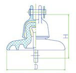 AC Disc Suspension Porcelain Insulator (Ordinary Type)