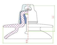 Anti-pollution Disc Suspension Insulator (Double Ambrella Type 1)