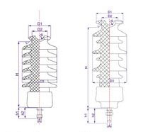 Line Type Post Porcelain Insulator 